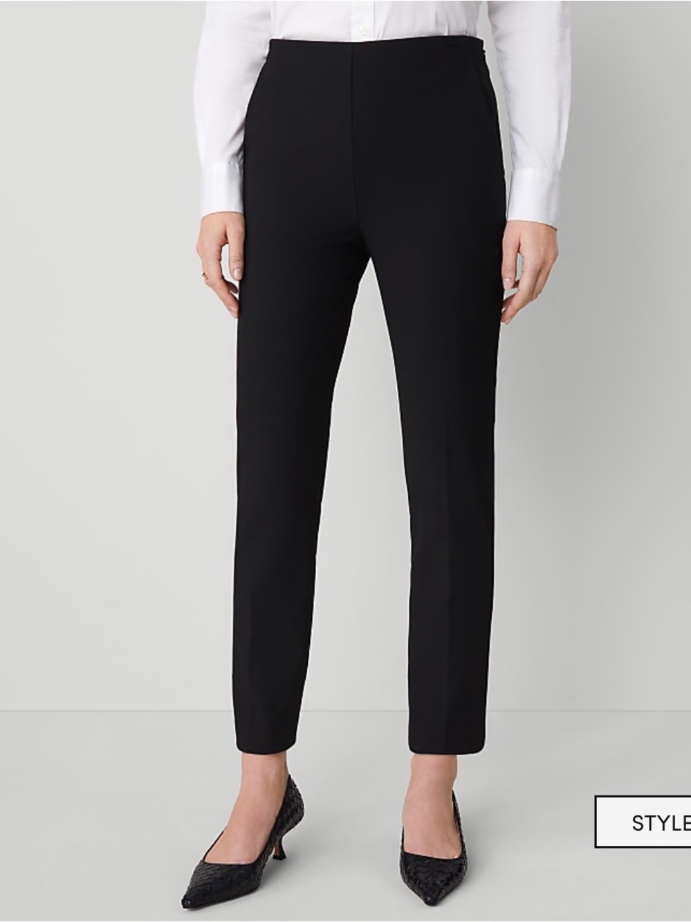 Ann Taylor Black Slim Ankle Pants